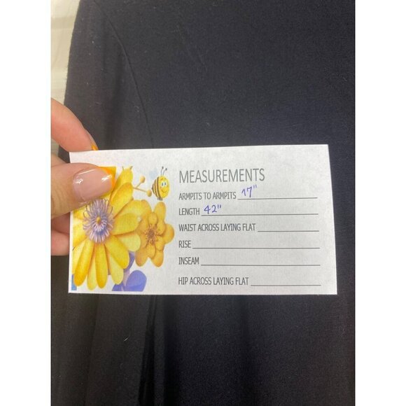 Ralph Lauren Twist-Front Stretch Black Long Dress Sise Large - Picture 7 of 8